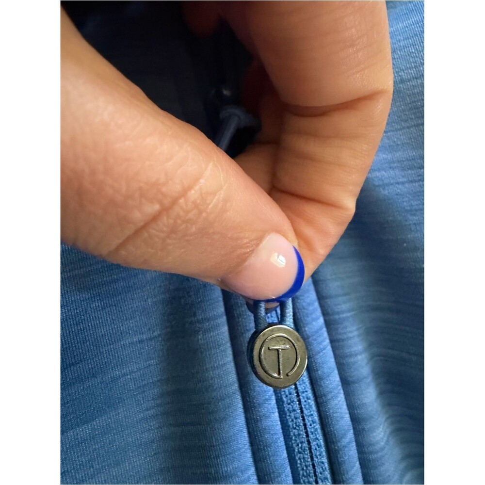 Talbots Blue Zip-Front Active Jacket - Picture 3 of 7